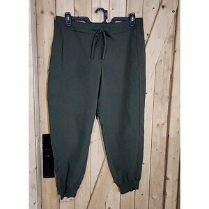 Prologue Jogger Pants Womens L Army Green Lounge Leisure Elastic Waist Comfort